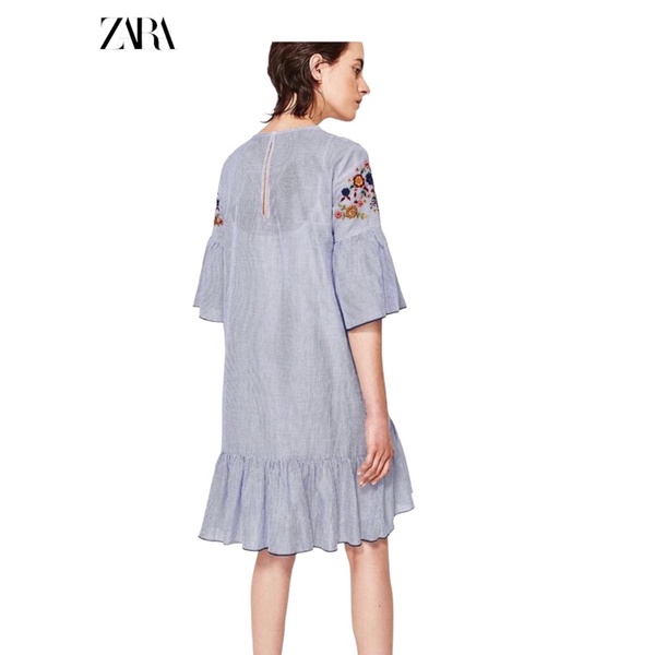 ** ĐẦM NHÚNG BÈO THÊU HOA ZARA Săn Sale.