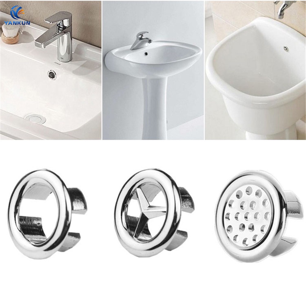 2 Vỏ Bọc Lỗ Thoát Nước Bồn Rửa Mặt Chống Tràn Thông Dụng