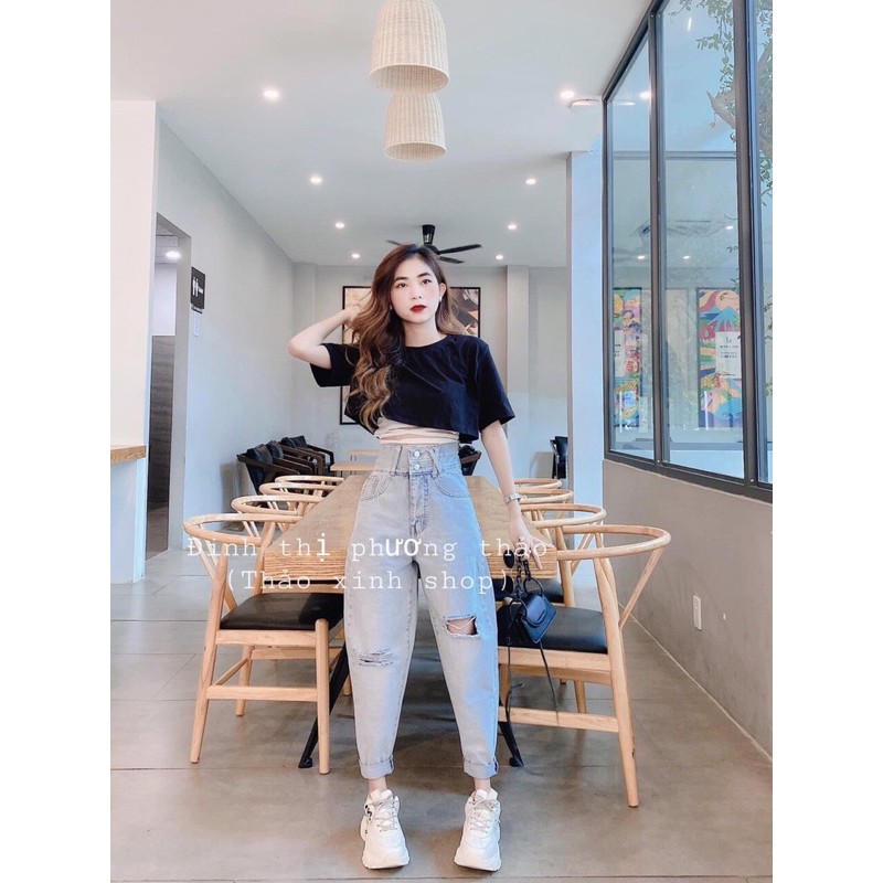 ✅Baggy Jeans 2 Nút Rách X | BigBuy360 - bigbuy360.vn