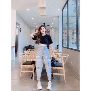🌀Baggy Jeans 2 Nút Rách X