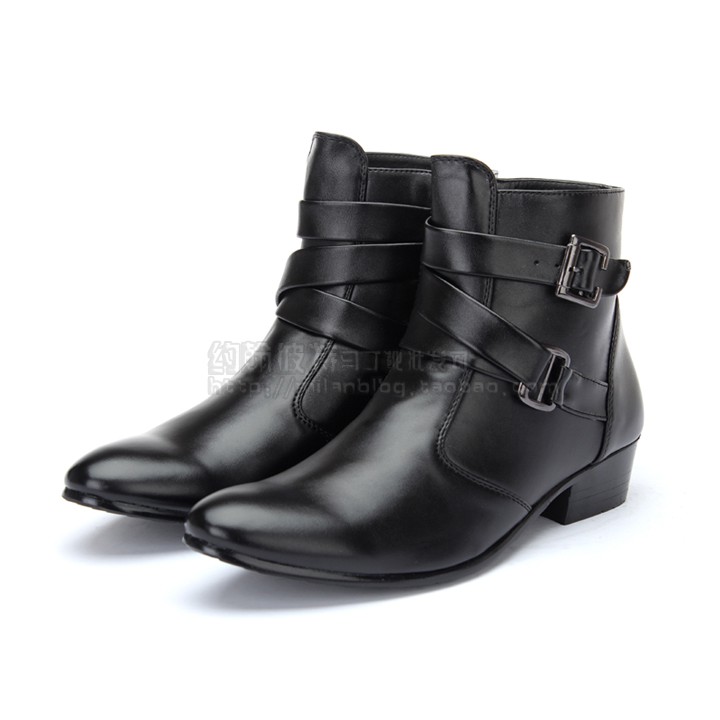 Giày Nam Cao Cổ Da Bò Loại 1 Cao Cấp Đai Chéo Hàng Quảng Châu | BigBuy360 - bigbuy360.vn