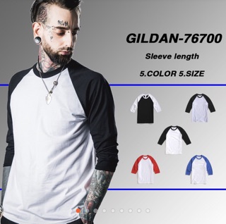 Áo thun tay lửng Gildan Raglan