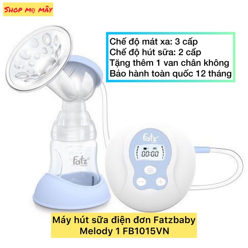 Máy hút sữa điện đơn Fatzbaby Melody 1 / FB1015VN Sản phẩm chính hãng đổi trả trong vòng 30 ngày
