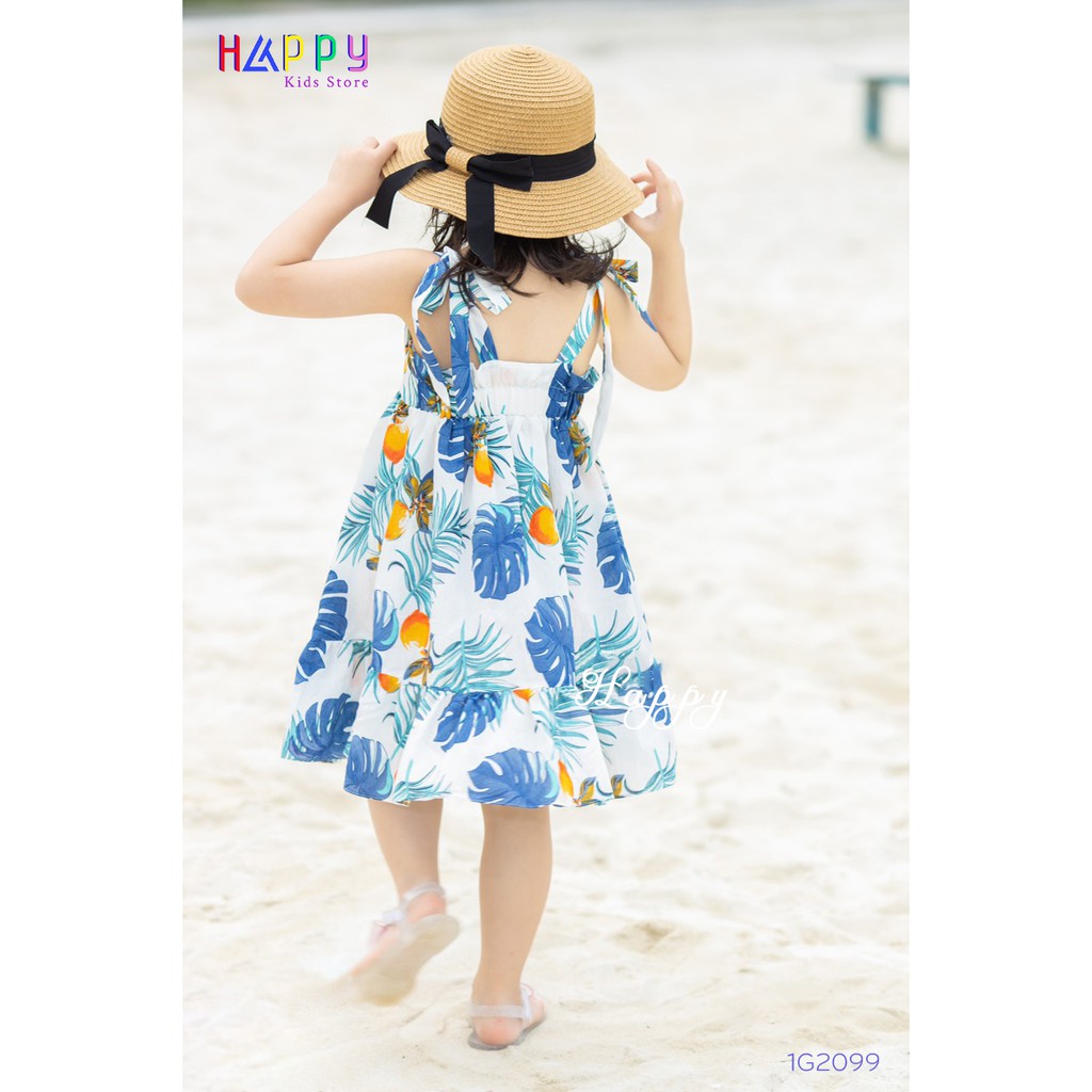 Đầm bé gái đi chơi, đi biển Happy [Size 10-30kg] - 1G2099