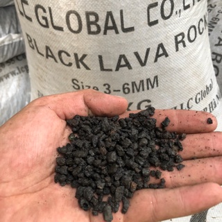 1KG Đá LAVA ĐEN Nham Thạch 3-6mm