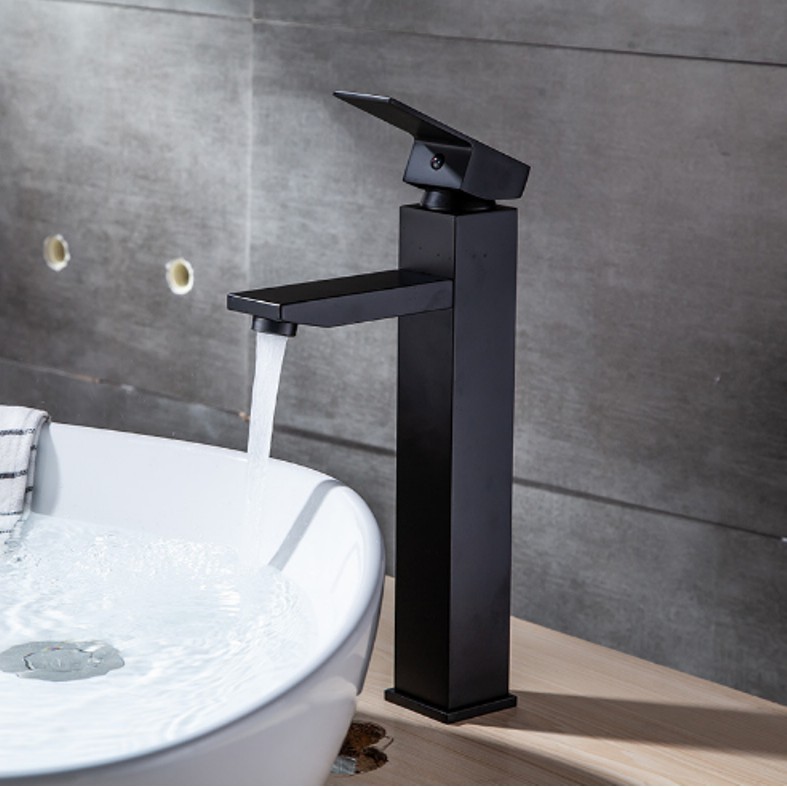 Vòi Lavabo nóng lạnh cao cấp - Inox 304 - Vuông dài | BigBuy360 - bigbuy360.vn