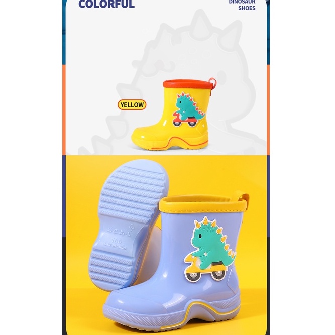 Giày bốt đi mua Amila giữ ấm bằng PVC đáng yêu cho trẻ em