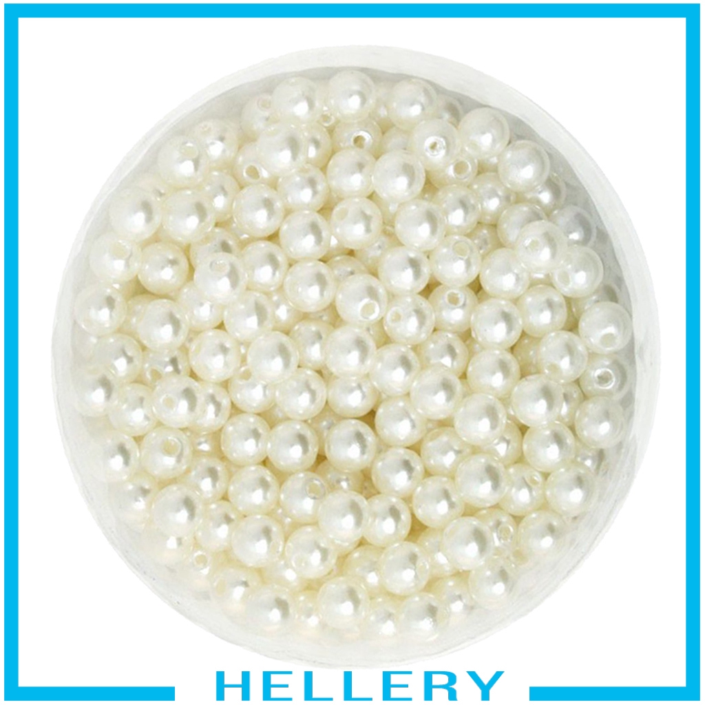 Bộ 500 hạt ngọc trai giả bằng nhựa 6mm chuyên dụng cho làm đồ trang sức