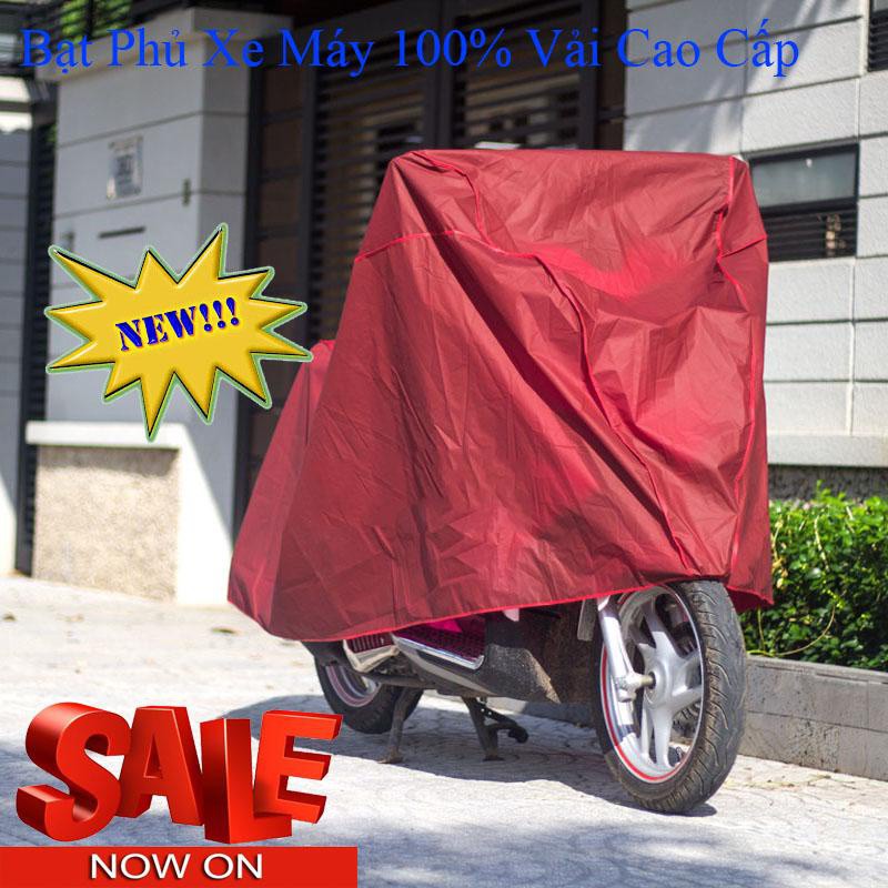 Bạt phủ xe máy chống mưa nắng, Khăn chùm xe máy, Bạt Phủ - Áo Trùm Xe Máy Cao Cấp Vải Dù 2 Mặt Che Nắng