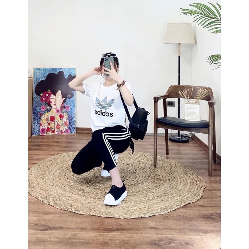 [Rẻ Vô Địch] Bộ thể thao Adida.s cá tính  Chất cotton tàu mịn 4c đanh đẹp  Quần chạy rót 3, có túi
