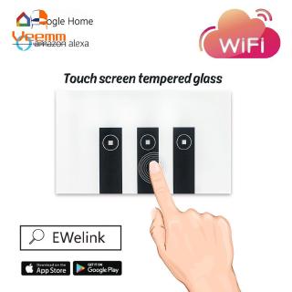 Công Tắc Đèn Thông Minh 1/2/3/4 Nút Điều Khiển Wifi Cho Echo/Alexa/Google Home