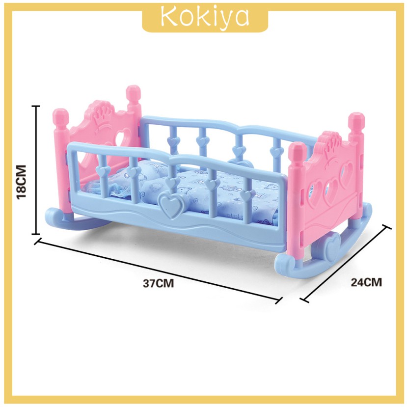 Bộ Chăn Gối Đệm Nôi Búp Bê Bập Bê Đồ Chơi Cho Bé Gái