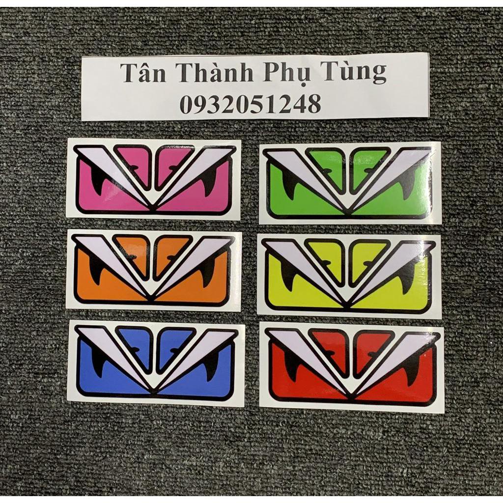 Tem decal mắt Fendy 10x5cm-giá 1 tem