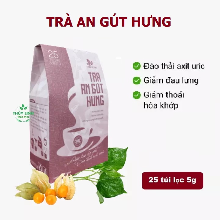 Trà An Gút Hưng Thái Hưng - Thải axit uric, giảm cơn đau do gút, thoái hóa khớp, viêm khớp, nhức mỏi xương khớp