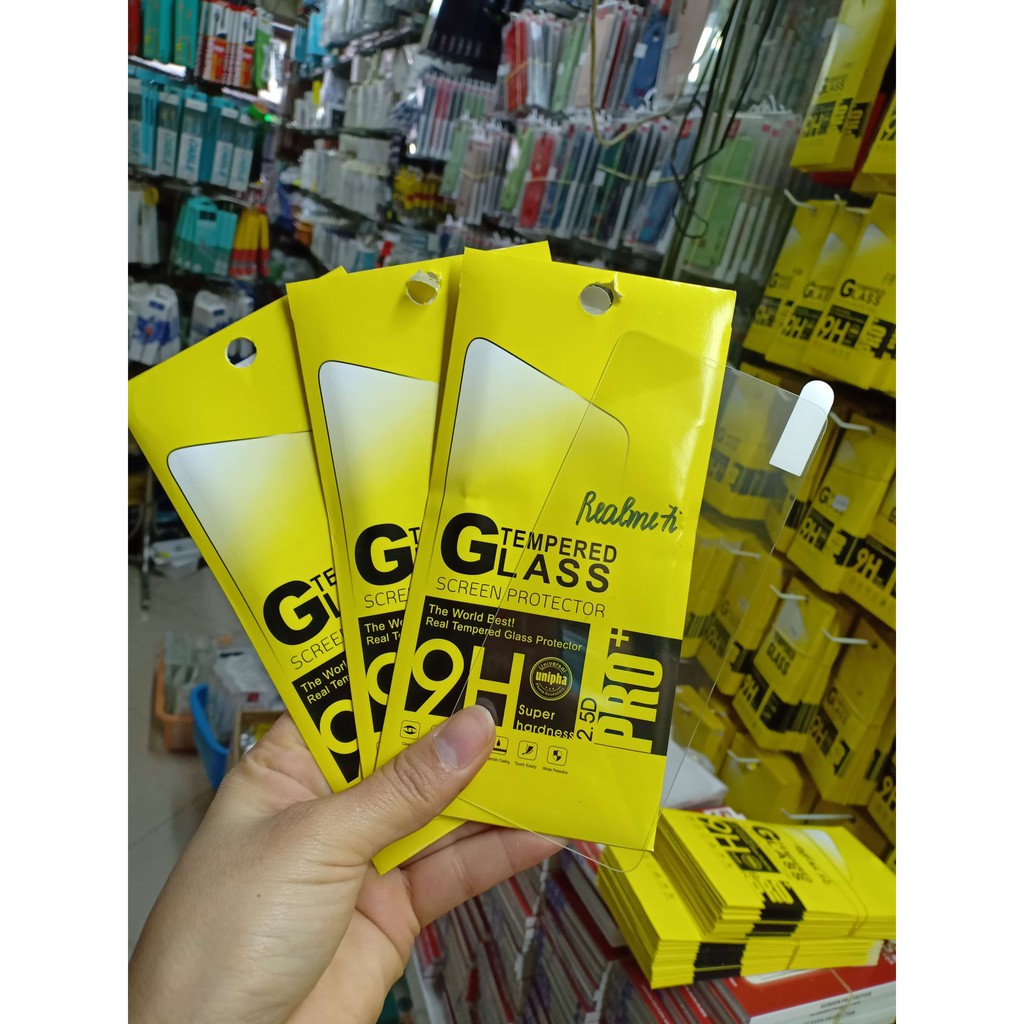 Bộ 3 kính cường lực chống vỡ màn Oppo Realme 7i