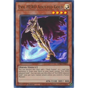 Thẻ Bài Yugioh Evil HERO Adusted Gold - LDS3-EN025 - Ultra Rare 1st Edition