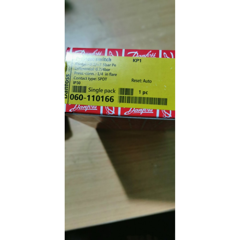 Công tắc áp suất Danfoss KP1 (dải đo 0-10 kg)