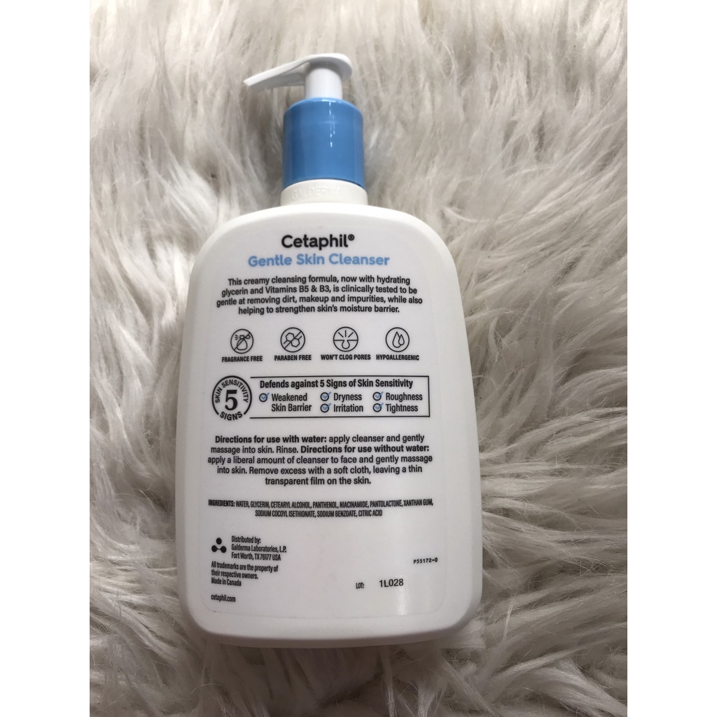 Sữa rửa mặt Cetaphil Gentle Skin Cleanser mẫu mới Hàng Canada