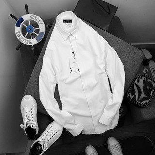 Áo sơ mi nam - Sơ mi ZR giấu khuy 2 màu Đen - Trắng