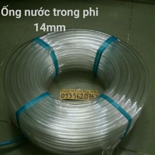 1mét Ống nước nhựa trong suốt phi 14mm