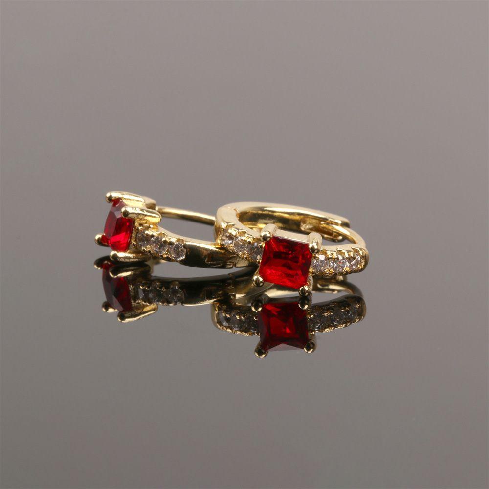 Khuyên Tai Hình Vuông Bằng Đồng Phong Cách Hàn Quốc Sang Trọng Cho Nữ