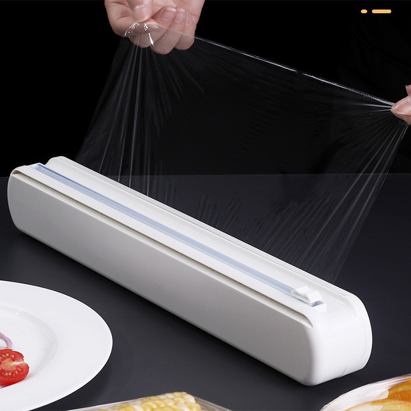Hộp đựng cắt màng bọc thực phẩm bằng nhựa tiện lợi cho nhà bếp