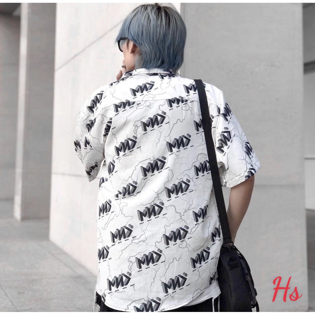 Áo Sơ Mi MYN Unisex 🦋 Áo Somi Nam Nữ Dáng Rộng Tay Lỡ 3 Màu