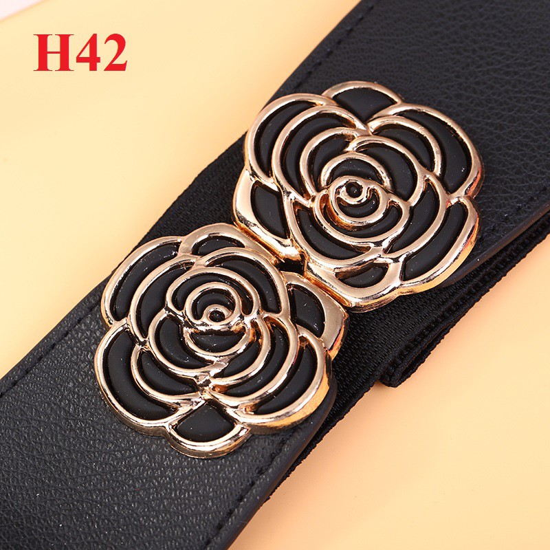 Đai váy dây lưng họa tiết 6cm H42