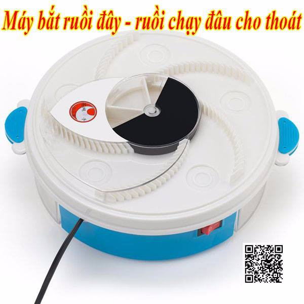 Máy Bẫy Ruồi Tự Động Không Tiếng Ồn - Dụng Cụ Bắt Ruồi Muỗi Cắm Điện 220V - bảo hành 2 tháng