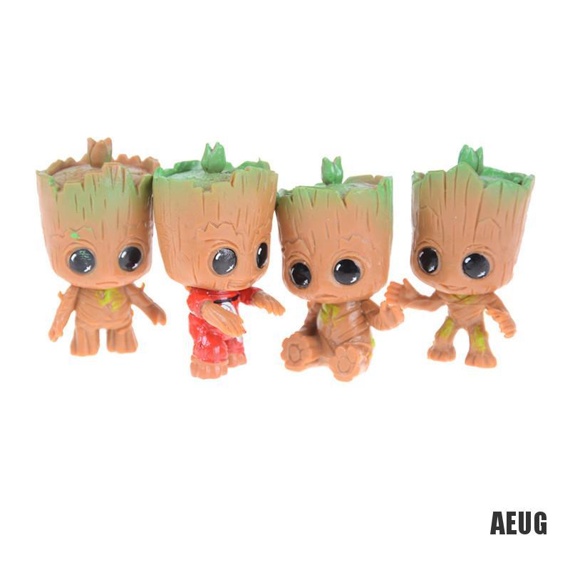 Set 4 Mô Hình Đồ Chơi Nhân Vật Baby Groot Trong Phim Guardians Of The Guardians