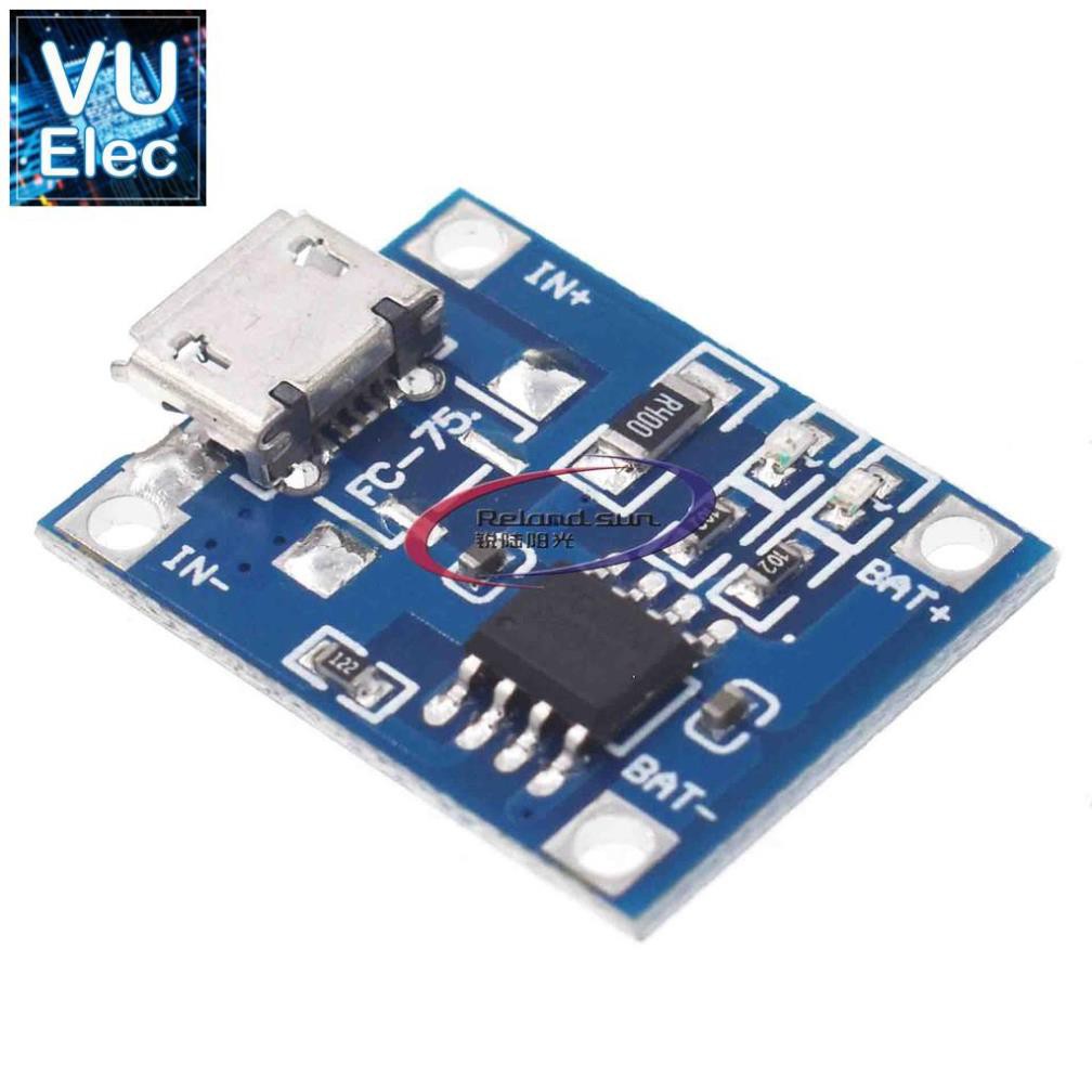 mạch Sạc Pin Lithium 5v 1a 18650 Tp4056 Với Đầu Cắm Type-C / Micro Usb | BigBuy360 - bigbuy360.vn