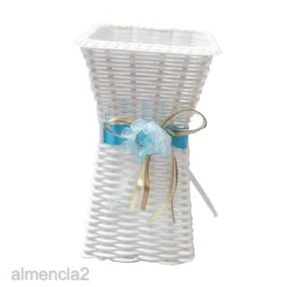 [Almencla2] Giỏ hoa mây 3 màu lụa