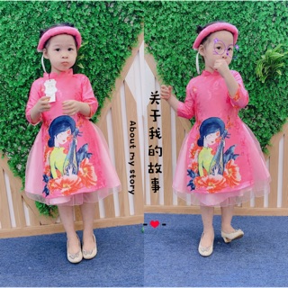 Áo dài kèm mấn