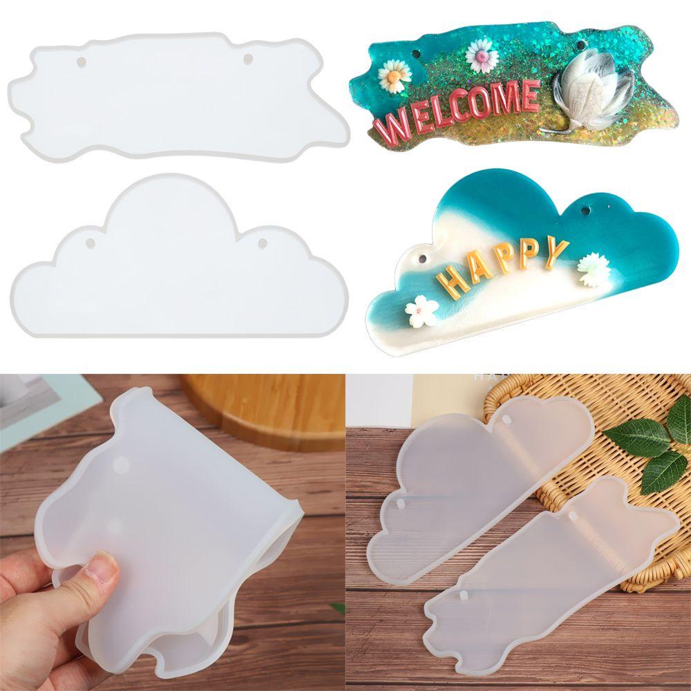 YOLA Khuôn Làm Thẻ Chào Mừng Bằng Nhựa Resin Hình Ngôi Nhà