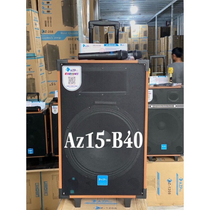 Loa kéo AZ-15 bass 40 2 đường tiếng 2 mic