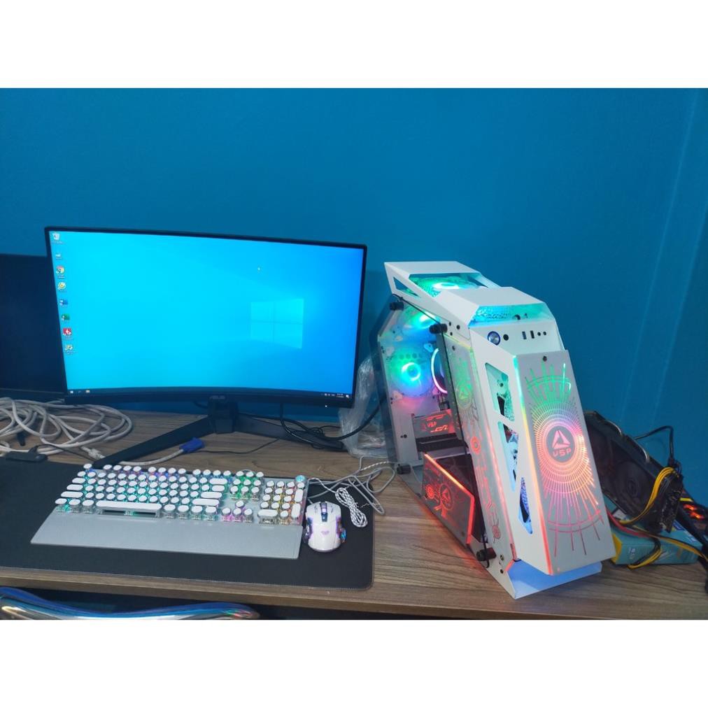[SALE SALE] FULL BỘ MÁY TÍNH MÀU TRẮNG LED chơi mượt các loại GAME | BigBuy360 - bigbuy360.vn