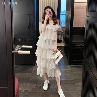 Đầm voan hai dây xếp tầng xinh xắn dành cho nữ 2021