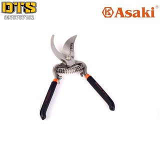 Kéo cắt cành, tỉa cành tay dạ lưỡi cong Asaki AK-8647 8inch-200mm giocongcu