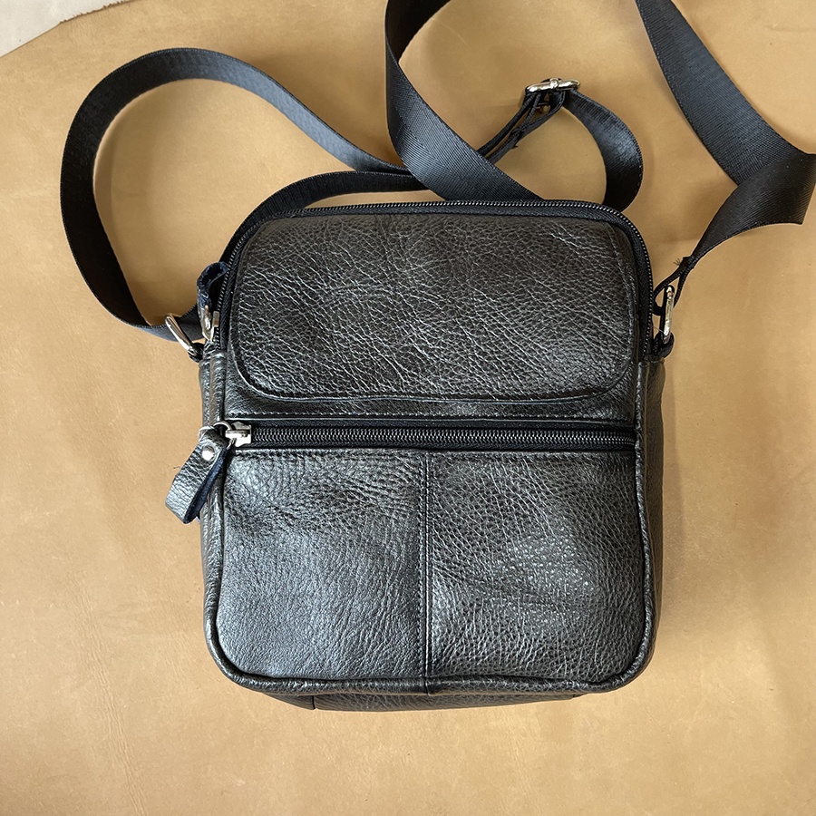 Túi Đeo Chéo Thời Trang Cho Nam, Chật Liệu da Bò Thật Cao Cấp CB07 Bảo Hành Da 3 Năm