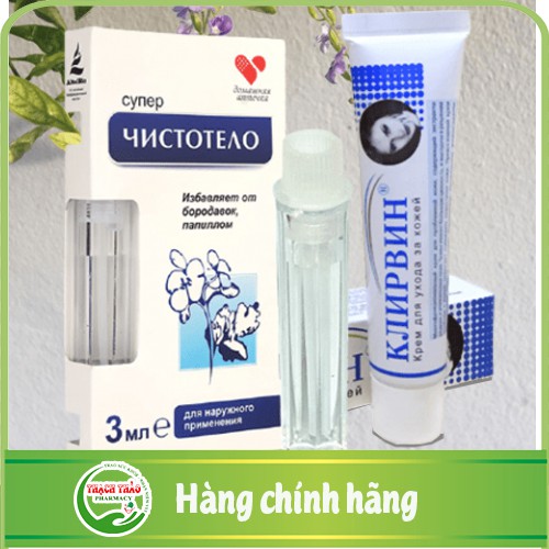 Combo Gel tẩy nốt ruồi, mụn cóc Dvelinil và làm mờ Sẹo Nga Klirvin an toàn, hiệu quả | BigBuy360 - bigbuy360.vn
