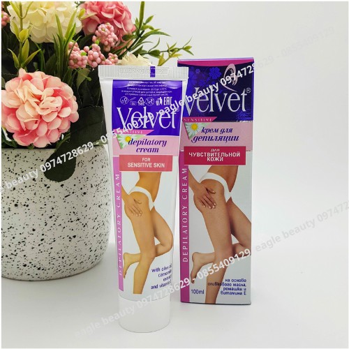 Review kem tẩy lông VELVET SENSITIVE chình hãng Nga 100ml, tẩy sạch an toàn hiệu quả