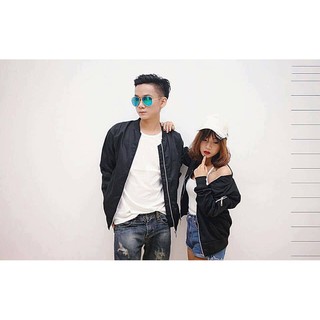 Áo khoác Bomber kaki 2 lớp