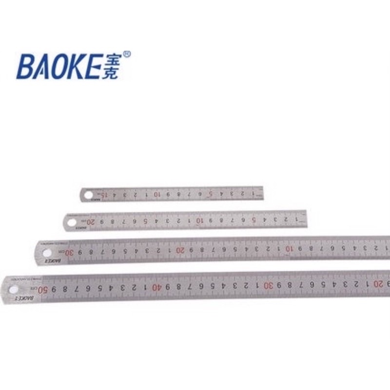 Thước kẻ sắt Baoke 20-30cm