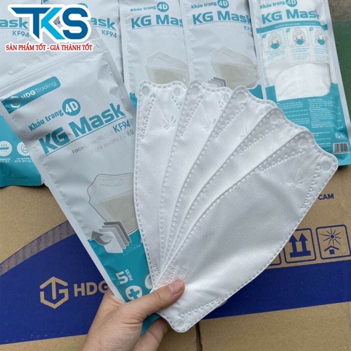 Khẩu trang 4D KF94  công nghệ Hàn Quốc chống bụi mịn và kháng khuẩn