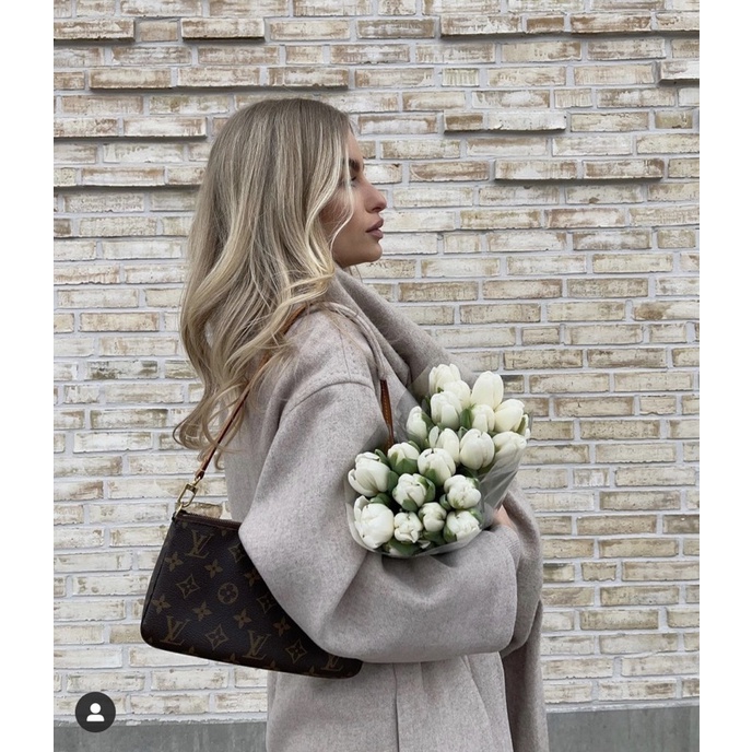 Túi Lv pochette 2 dây kẹp nách size 22 fullbox Loại ĐẸP