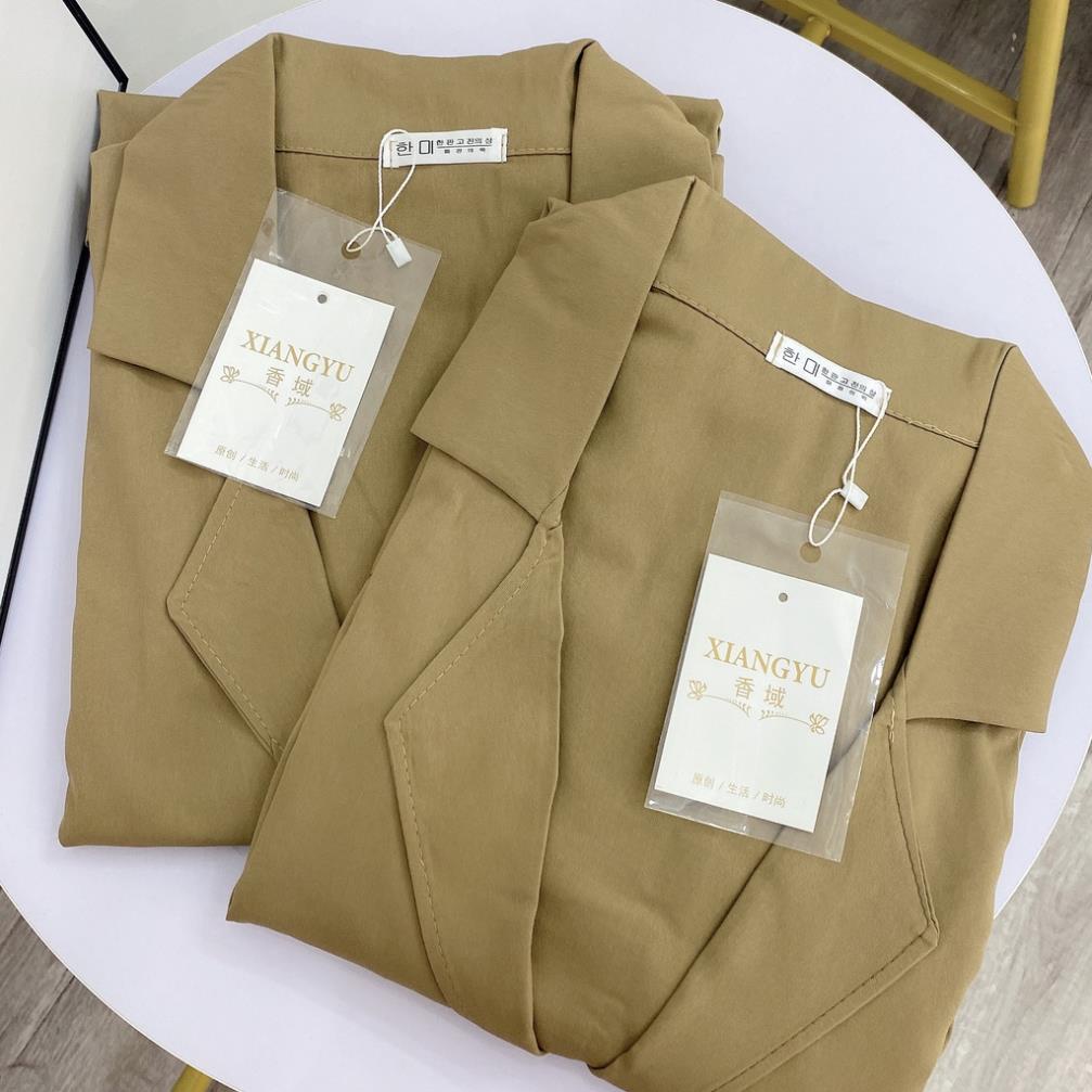 SÉT VEST SƠ MI NÂU MIX QUẦN SHORT ĐÙI