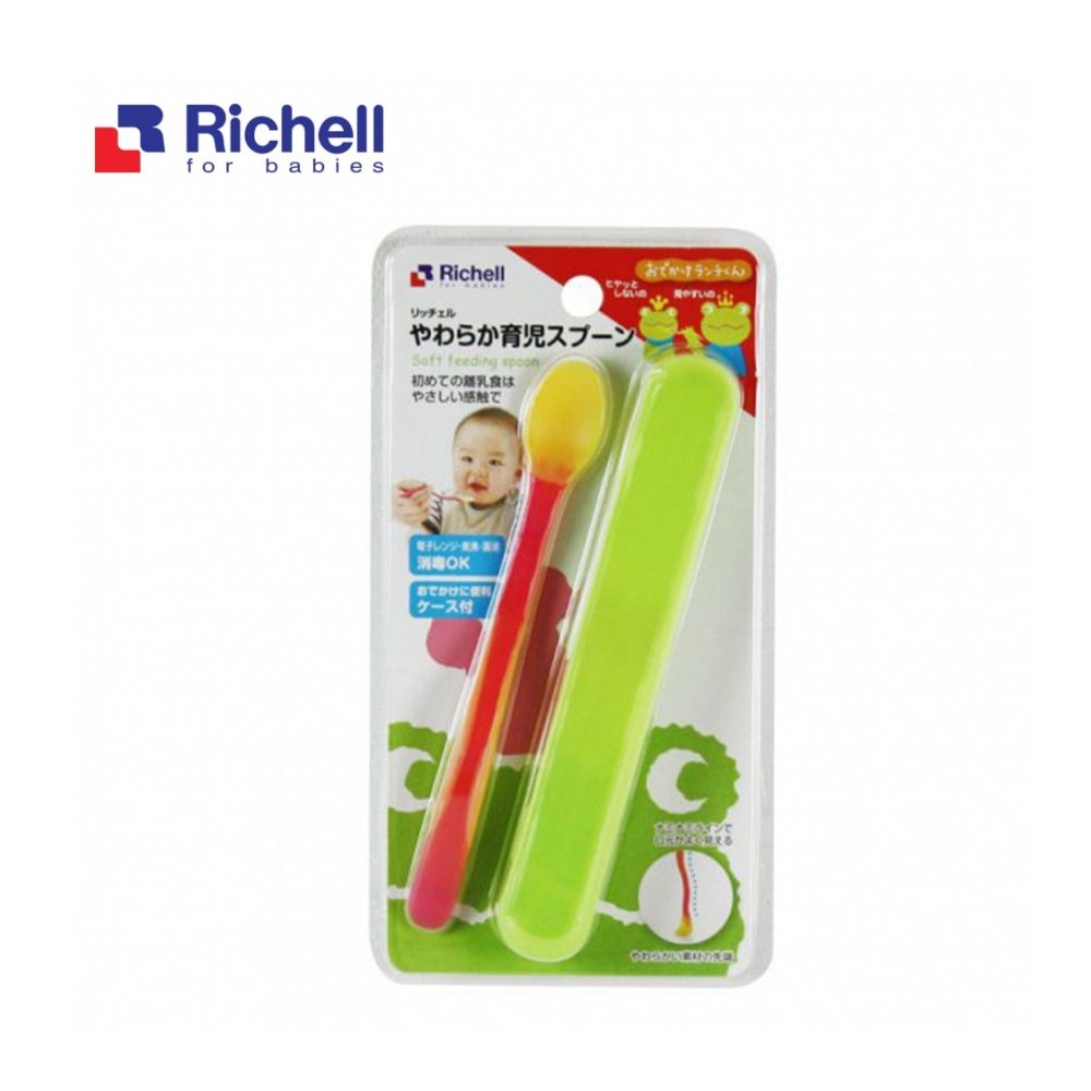 Thìa Mềm Ăn Dặm Có Hộp Đựng Richell