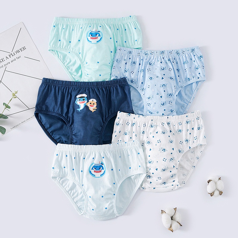 [THOMAS KIDS] 5 Cái Đồ Lót Trẻ Em Cậu Bé Bông Phim Hoạt Hình Người Nhện Người Biến Hình Rừng Thế Giới Mô Hình Cậu Bé Đồ Lót Quần Lót cho 3-12 Năm Bán Buôn Có Sẵn