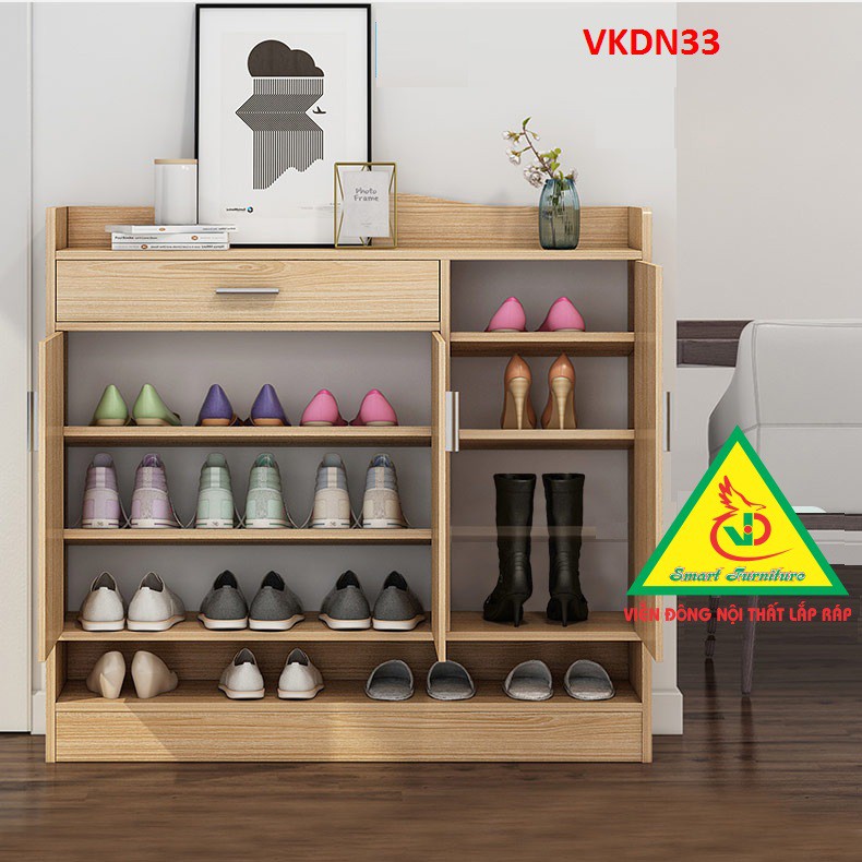 Tủ Giày Hiện Đại Nhiều Ngăn Để Giày, Tiết Kiệm Diện Tích VKDN33- Nội thất lắp ráp Viendong Adv