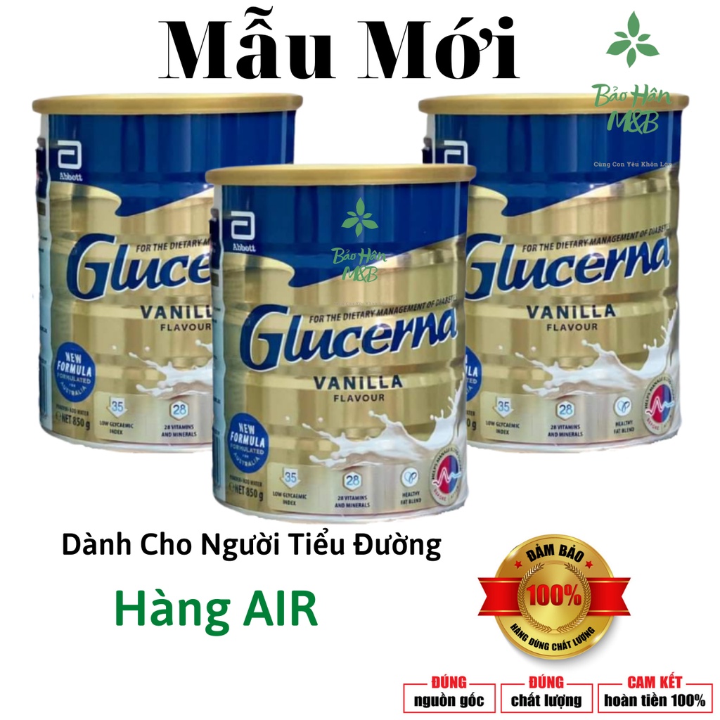 Sữa Bột Glucerna Úc Dành Cho Người Tiểu Đường [ Mẫu Mới ] [ Date Mới ]